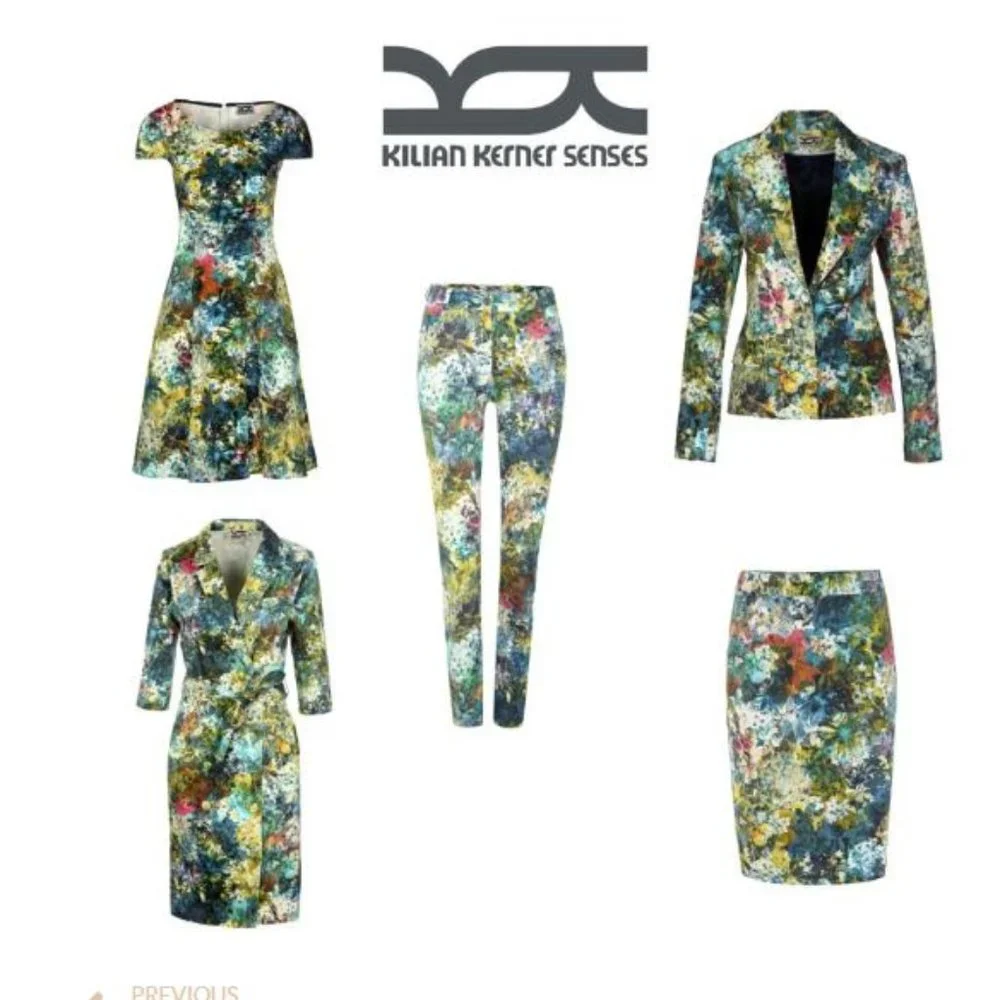 Kilian Kerner Senses Cap Sleeve Colourful Floral Cocktail Party Dress Si… - Picture 3 of 11